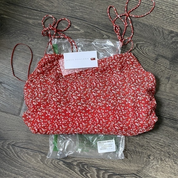 Endless Rose | NWT Floral Double Spaghetti Tie Mini Dress - Picture 4 of 6